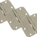 National Hardware N830-328 V512R5/8 Door Hinges in Satin Nickel, 3 pack,3-1/2 Inch