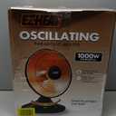 EZ-HEAT 1,000-Watt Indoor Parabolic Dish Space Heater with 70-degree Wide Oscillation and Dual Heat Settings, Adjustable Tilt, Tip Over Switch & Overheat Protection Sensor, MT-BFGD-8C