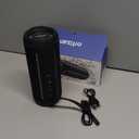 Ortizan Portable Bluetooth Speaker (3nd Gen), Bold 40W Sound with DSP Bass Boost, IPX7 Waterproof, 30Hrs of Playtime, TWS, BT 5.3, Colorful Lights, EQ, USB, Wireless for Home, Outdoor, Party - Black