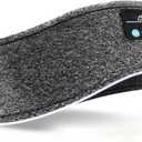 Sleep Headphones Bluetooth Headband Sleeping Headphones Headband Music Eye Mask with Comfortable Earbuds for Side Sleepers, Women Men Tech Gift for Birthday Christmas Stocking Stuffers,Grey