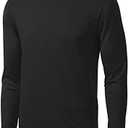 Men's Long Sleeve Moisture Wicking Athletic Shirts, Dry Fit Long Sleeve UV Protection Shirts Men for Workout, Running, Hiking, M