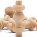 Wooden Baluster Spindles 2", Pack of 50 Wood Spindles for Crafts, Woodworking, and Furniture, by Woodpeckers