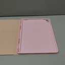 Keyboard Case for iPad 9.7 inch 6th/5th Generation, 2018/2017 Model, iPad Air 2 (2014) - Mouse and Detachable Keyboard for iPad Pro 9.7, Slim Case with Pen Holder - Pink
