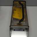 10-inch Humane Mouse Trap Indoor and Outdoor for Home, Animal Live Cage Trap,Extended Transparent Rat Trap Outdoor,Sensitive Pedal Trigger(Grey)