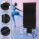 Winceed Privacy Curtain for Dance Bag, 59"x31.5" Portable Dance Bag Changing Curtain, 600D Oxford Fabric, Dance Bag Suitcase Curtain for Training Competition Backstage Outdoor Camping (Black)