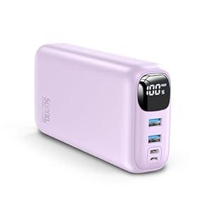 OHOVIV Power Bank 50000mAh Portable Charger, 22.5W Fast Charging Battery Pack, USB C, LED Display，Cell Phone Battery Bank for Cell Phone, Android-Purple
