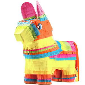 Cinco De Mayo Donkey Pinata for Kids Birthday Party, (13 x 20 x 5 in.) for Fun Fiesta Taco Party Supplies, Luau Event Photo Props, Mexican Theme Decoration, Carnivals Festivals, Taco Tuesday Event