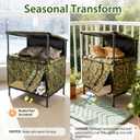4-Season Cat House - Waterproof Outdoor Pet Shelter & Indoor Cat Cave - Removable Heating Pad for Winter, Cooling Mat Compatible for Summer - Secure Sanctuary for Feral & Home Cats