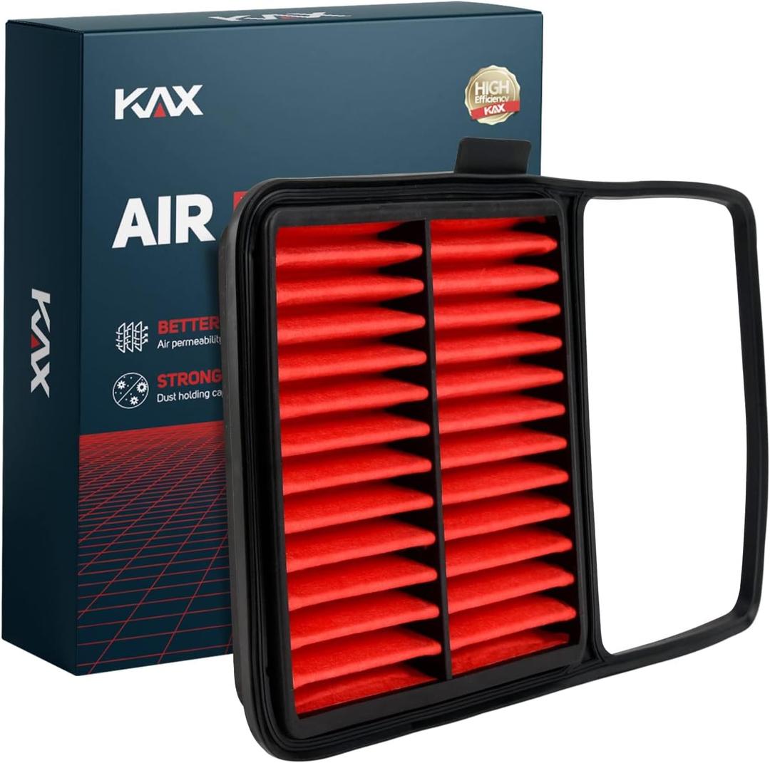 KAX Premium Engine Air Filter, GAF020 (CA10159) Replacement for Toyota Prius Base 1.5L L4 Electric/Gas 2004 2005 2006 2007 2008 2009, 200% Longer Life