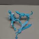 T13 3D Printed Action Figure, 7.8 Inches Glowing Titan 13 3D Action Figure with Dog Set, Multi-Jointed Movable Grow in The Dark Collectible Toy, Blue White, Assembly Completed
