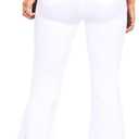 KDF Flare Jeans for Women Women's Bootcut Bell Bottom Jeans High Waisted Stretch Slimming Bell Bottoms Pants (White) 12