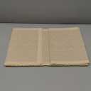 100% Pure Cotton Handwoven Table Runner with Lace: Beige Farmhouse Dresser Runner for Living Room, Non-Slip Dresser Cover Top, Machine Washable (12x72 inches)