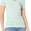 Amazon Essentials Women's Classic-Fit Short-Sleeve V-Neck T-Shirt - Discontinued Colors, Multipacks (Medium)