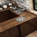 FunStick 36" x 200" Brown Wood Contact Paper Self Adhesive Wood Wallpaper Peel and Stick Wood Grain Wallpaper Thick Waterproof Removable Wood Paper for Kitchen Cabinets Countertops Table Desk Doors