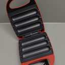 Electric Corn Dog Maker, Fryer for 3 Mini Corn Dogs on Stick, Cheese Mozzarella Sticks & Treats, Corndog Maker Machine, Hot Dog Machine, Brush Included, Red