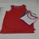 3 Pack Men's Blank Basketball Jerseys Mesh Performance Athletic Team Sports Uniforms Bulk Shirts (X-Large, Black/Red/White)