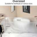 Swingers 40 Pack Disposable Bathtub Cover Liner, Large Bathtub Liner Plastic Bag Hotel Bathtub Liners for Salon, Household and Hotel Bath Tubs (102x47inch)