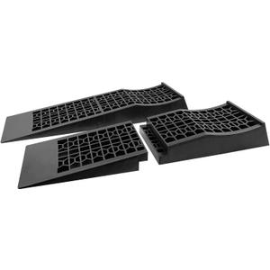 HOXWELL Car Ramps for Jack Support and Lift Vehicle Maintenance, Lightweight Low Profile Car Ramps for Garage, Heavy Duty Tire Ramps for Low Chassis Cars, 17.5''x10''x3.14'' (2PCS)