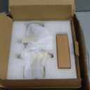 Leydebong 2 Pack Gold Passage Crystal Door Knob - Heavy Duty, Elegant Design, Easy Installation, Durable Finish for Closet Hallway Doors (Satin Brass)