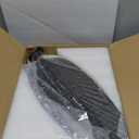 Tropical Ceiling Fans with Lights and Remote/APP Control, 45 Inch Low Profile Flush Mount Ceiling Fans, Palm Leaf Ceiling Fan with Light for Bedroom Patios Porch Outdoor, Black