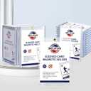 20-Pack One Touch Sleeved-Card Magnetic-Holders - 35PT Trading Card Holders, UV Protection Clear Acrylic Card Cases, Magnet Case Protectors for Game Cards, Baseball Cards, Sports Cards, Standard Cards