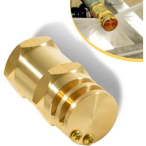 6550-1 Boomless Flat Spray Nozzle 3/4" #20 Orifices (90 & 180 Caps) 5.9 GPM @ 40 PSI,Brass