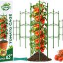 Halatool 6 Pack Tomato Cages for Garden Plant Support Stakes, 48 Inch Adjustable Tomato Trellis for Pots & Raised Garden Bed, Tomato Cage for Climbing Plants Eggplant Pepper Cucumber Bean Outdoor