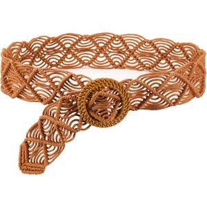 Suyi Boho Belt for Women Braided Woven Belts Bohemian Waist Belts for Dress (Brown 1)