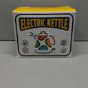 Hazel Quinn Retro Electric Kettle - 1.7 Liters / 57.5 Ounces Tea Kettle with Thermometer, All Stainless Steel, 1200 Watts Fast Boiling, BPA-free, Cordless, Automatic Shut Off - Pearl White