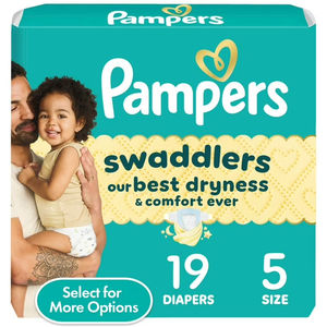Pampers size 5 , 19 pack