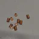 YTKavq Straight Copper Fittings,3/8 Inch ID Welding Joint for HVAC Units, with Rolled Tube Stop Sweat Ends,Pack of 10