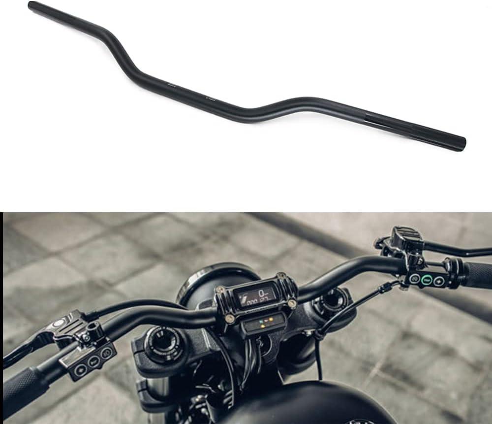 Motorcycle Handlebar 7/8" 22mm Cafe Racer Handlebars Low Rise Drag Bars Universal For Cafe Race Bobber Motocross Dirt Pit Bike ATV Ebike Mini Bike Black
