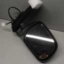 A-Premium Passenger Side Power Door Mirror - Compatible with Toyota RAV4 2009 2010 2011 2012 Japan Built - Non-Heated Folding Black Outside Rear View Mirror