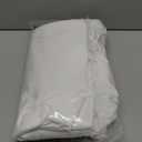 2 Wide Polyester Poplin Fabric by The Yard - Tablecloth, Backdrop, Party Decoration Etc, Fabric 6" × 10"  (White)