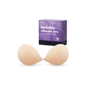 Invisible Strapless Sticky Bra Push up for Women, Ultra Adhesive Bra for Backless Dress, Cleavage Bra Lift Novelty Bras  Size: 32-34A/B