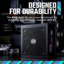 Cooler Master MWE Gold 850 V3 Fully Modular Power Supply 850W 80+ Gold Certified PSU, Cybenetics Platinum, 90 12V-2x6 PCIe 5.1, ATX 3.1 Support, Low Noise Zero-RPM Mode