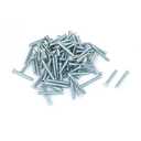 Aexit M4x30mm Zinc Power Fastening Tool Parts & Accessories Plated Flush Head Self Clinching Threaded Studs Nailer Replacement Parts Fastener 100pcs