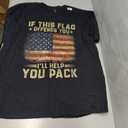 If This Flag Offends You I'll Help You Pack American Flag T-Shirt, 3XL