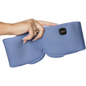 Heated Eye Mask  Cordless Rechargeable Warm Eye Mask with 4 Heat Levels  Completely Blackout Comfort for Sleep & Travel - Mothers Day Gifts Self Care for Mom & Grandma(Ocean Stone)