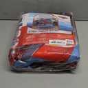 NoJo Disney Cars Radiator Springs White, Blue, and Red Lightning McQueen and Tow-Mater 4 Piece Toddler Bed Set - Comforter, Fitted Bottom Sheet, Flat Top Sheet and Reversible Pillowcase