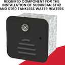 Suburban 6285AEB Tankless Water Heater Door, Required Door for Installation of Suburban ST42 and ST60 Tankless Water Heaters, Black