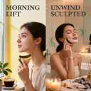 5 x Lymphatic Contour Face Brush, Lymphatic Drainage Brush for Face, Chin & Neck. Features a Newly Upgraded Ergonomic Design for Precise Skin Fit, Suitable for All Skin Types