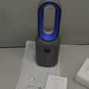 let'me 13 Inch Desk Fan, Bladeless Table Fan, 106 Oscillating Fan Touch Control with 3 Speeds and Night Light, Small Quiet Desk Fan for Personal, Office, Nightstand (grey)