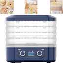 2025 Food Freeze Dryer Machine  Candy Freeze Dryer & Food Dehydrator Machine with Digital Display, 5 Trays for Fast Prep Snacking Home Storage (Blue)