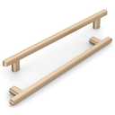 KNOKLOCK 10 Pack 7.5 Inch(192mm) Kitchen Cabinet Handles Champagne Bronze Cabinet Pulls Champagne Gold Kitchen Cabinet Hardware Drawer Pulls for Cupboard Wardrobe