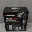 Mueller Multistick 800W 4-in-1 Immersion Blender Handheld, 12 Speed Hand Mixer - Turbo Boost, Heaviest Duty Copper Motor, Titanium Blades Hand Blender, Milk Frother Wand, Whisk, Beaker, Chopper, Grey