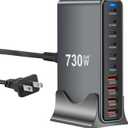 730W USB C Charger Block, 10 Port Fast USB Charging Station for Multi Devices, GaN Charging Block Double 140W/100W/65W PD PPS Port Laptop Charger Compatible with MacBook Pro/Air/iPhone 16/15/Samsung