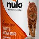 Nulo Turkey & Chicken Recipe Pate Wet Canned Cat Food, 12.5 Ounce (Pack of 12) (EXP 04/21/29)