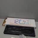 JALL 16.2" Large Digital Wall Clock with Bluetooth Sync, RGB Digital Clock Large Display with Auto DST,Wall Clock for Classroom Bedroom Gym, Led Clock for Aged Elderly Mother Father (Black)