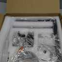 Klgxnrd 6-Light Modern Farmhouse Black Chandeliers for Entryway, Geometric Pendant Lights Kitchen Island, Hanging Industrial Metal Chandelier for Stairway Foyer Hallway Dining Room